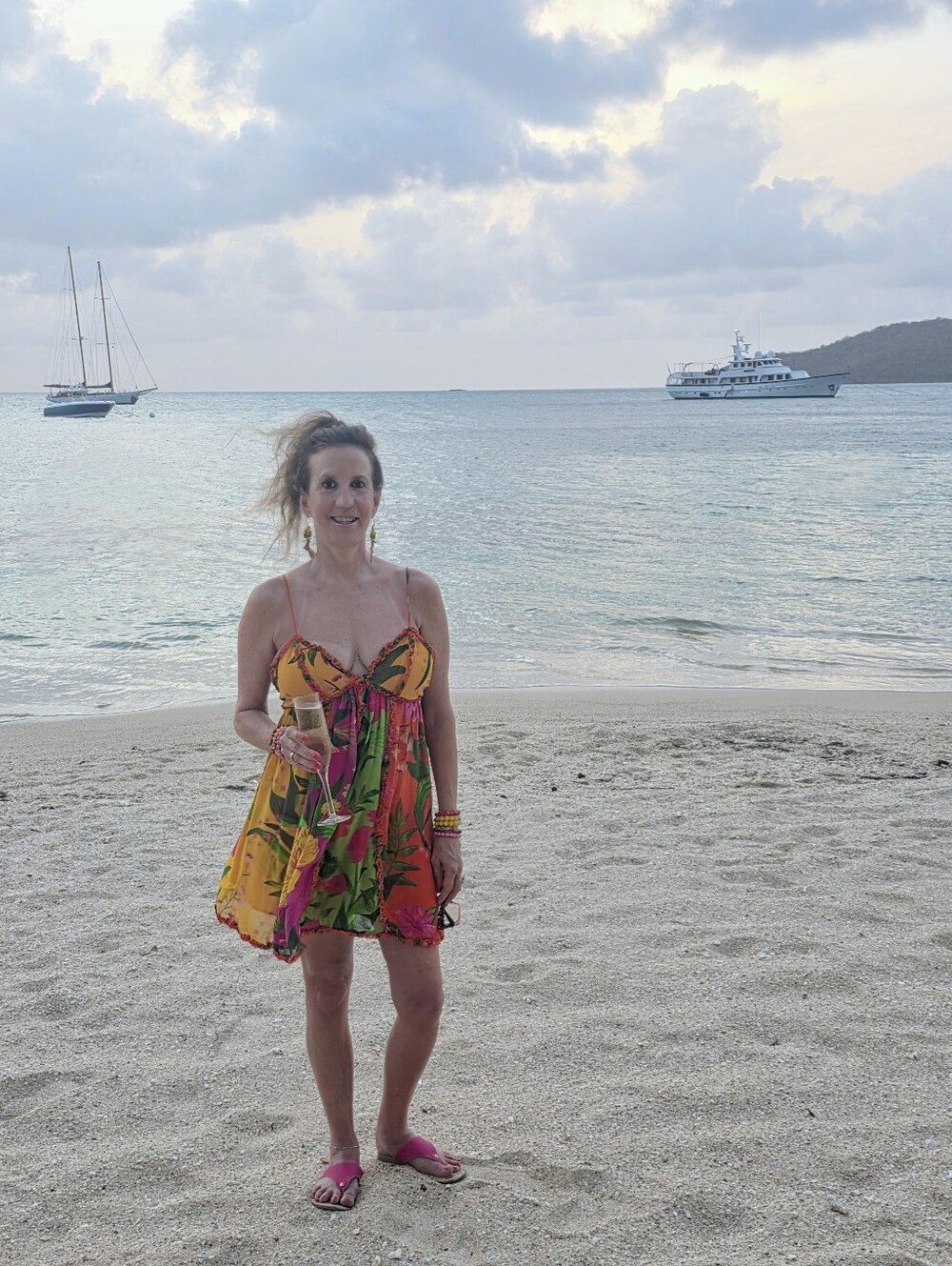 FARM RIO Bright Tropicsl Floral Mini Dress - Picture 4 of 6